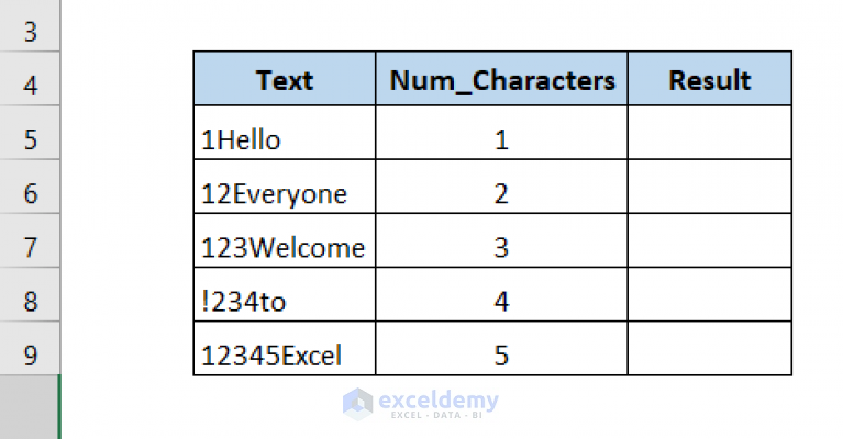 How Do I Remove Text From Left In Excel