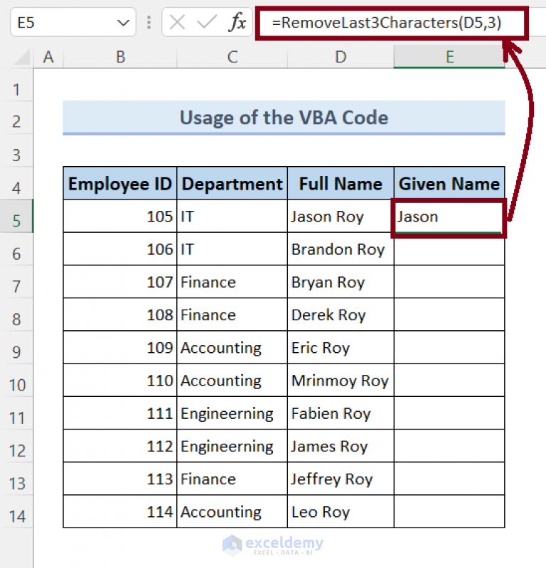 How To Remove The Last 3 Characters In Excel 4 Formulas 5601