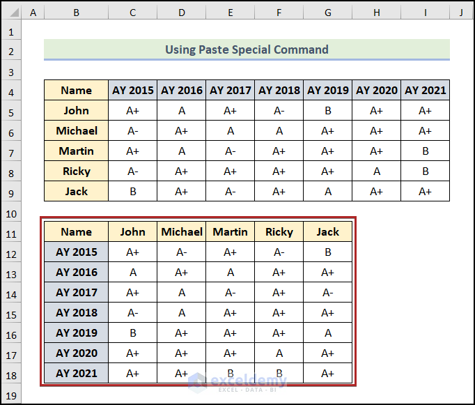 how-to-transpose-rows-to-columns-in-excel-6-quick-methods