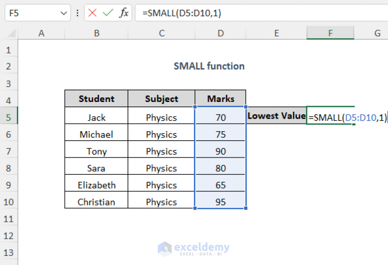 how-to-highlight-lowest-value-in-excel-11-ways-exceldemy