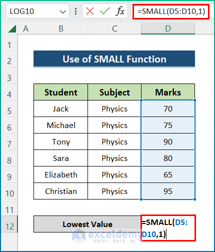 how-to-highlight-lowest-value-in-excel-11-ways-exceldemy