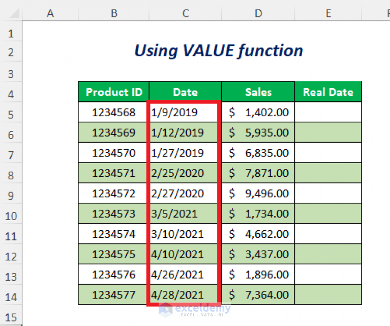 Excel Convert Text To Date Month Day Year