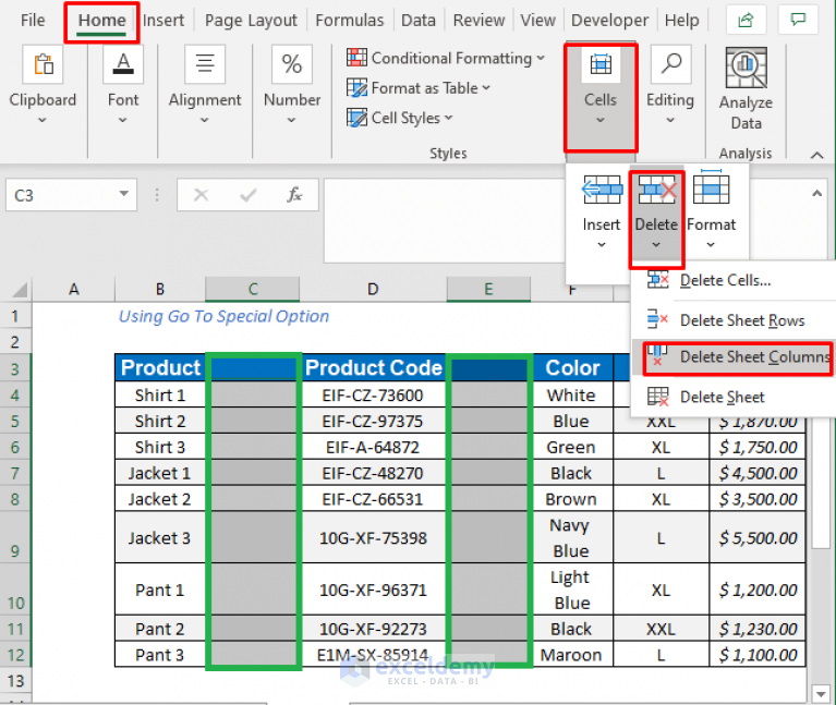 how-to-delete-unused-columns-in-excel-easiest-5-methods-exceldemy