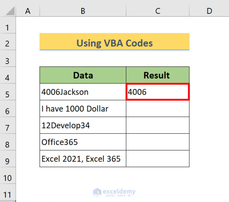 Excel Remove Non Numeric