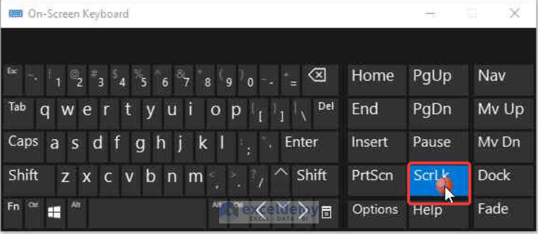 How to Turn Off Scroll Lock in Excel (5 Suitable Ways) - ExcelDemy