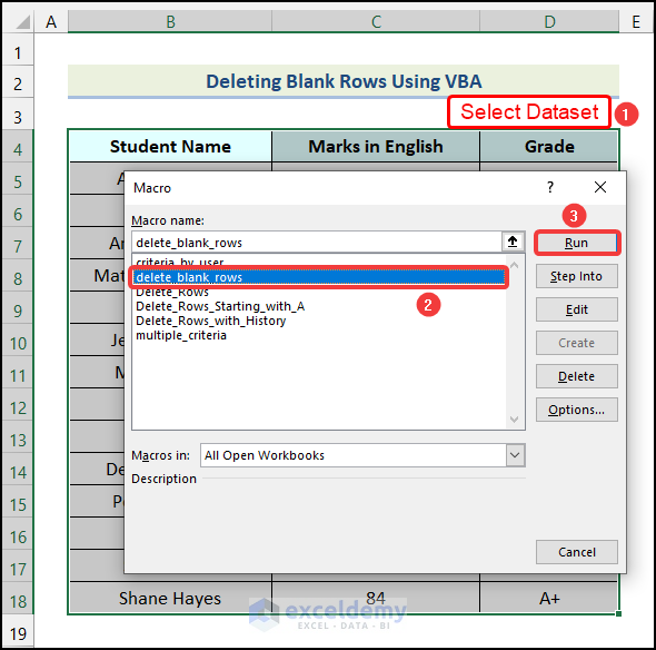 How To Use Macro To Delete Rows Based On Criteria In Excel 5 Methods 