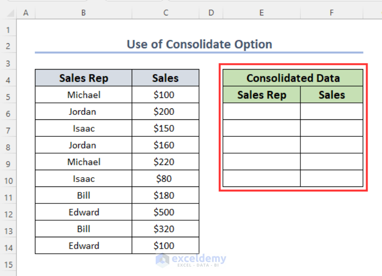 How To Merge Duplicate Rows In Excel 5 Effective Ways 4037