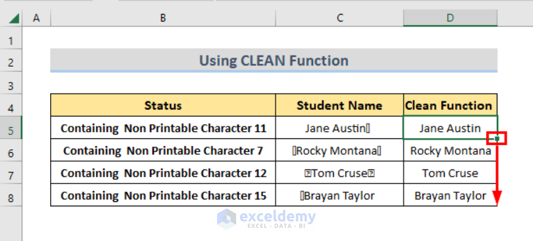 How To Insert Non Printable Characters In Excel