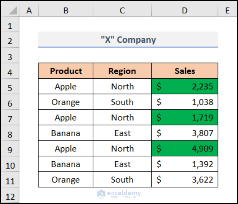 how-to-sum-colored-cells-in-excel-without-vba-5-ways