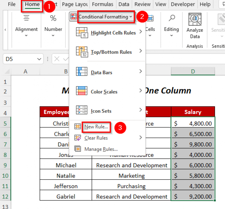 How To Do Conditional Formatting With Multiple Criteria (11 Ways)