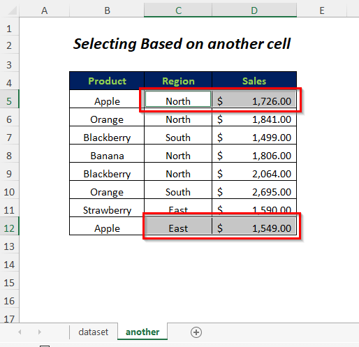 How To Select Range Based On Cell Value VBA 7 Ways ExcelDemy