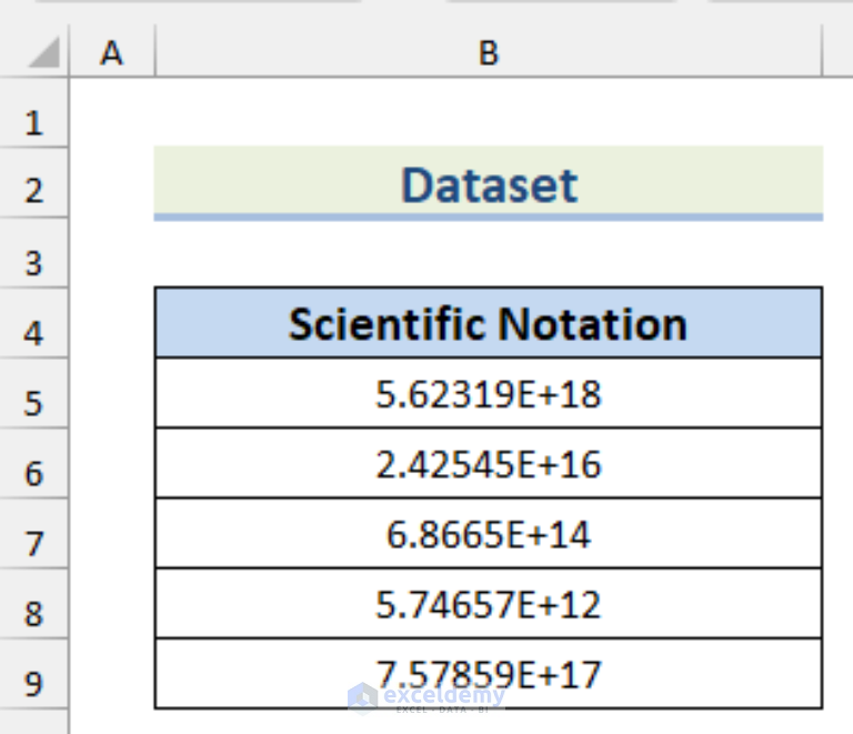 How To Convert Scientific Notation To Text In Excel