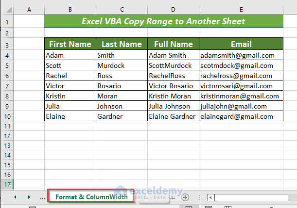 Excel Vba Copy Range To Another Sheet 8 Easiest Ways Exceldemy