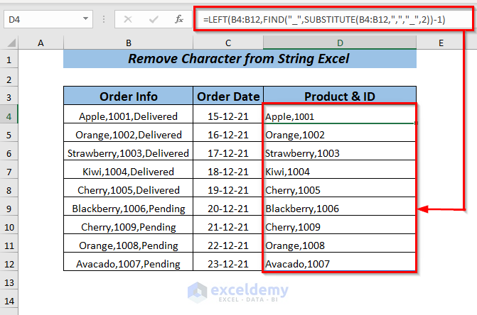 How To Remove Partial Data From Multiple Cells In Excel 6 Ways 