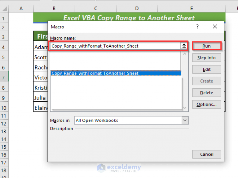 Excel VBA Copy Range To Another Sheet (8 Easiest Ways)