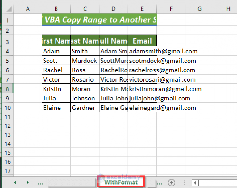 Excel VBA Copy Range To Another Sheet (8 Easiest Ways)