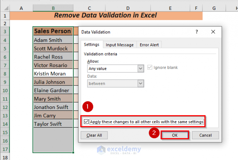 How To Remove Data Validation In Excel 5 Ways ExcelDemy