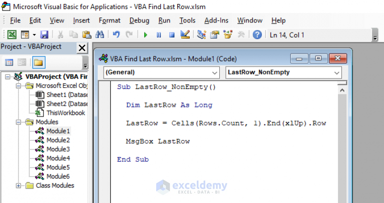 how-to-find-last-row-using-excel-vba-5-easy-ways