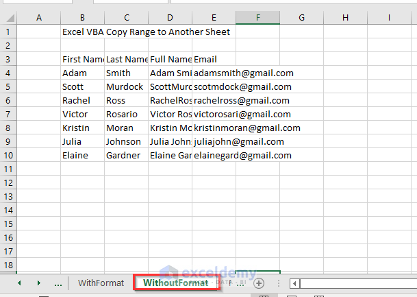 Excel Vba Copy Range To Another Sheet 8 Easiest Ways Exceldemy