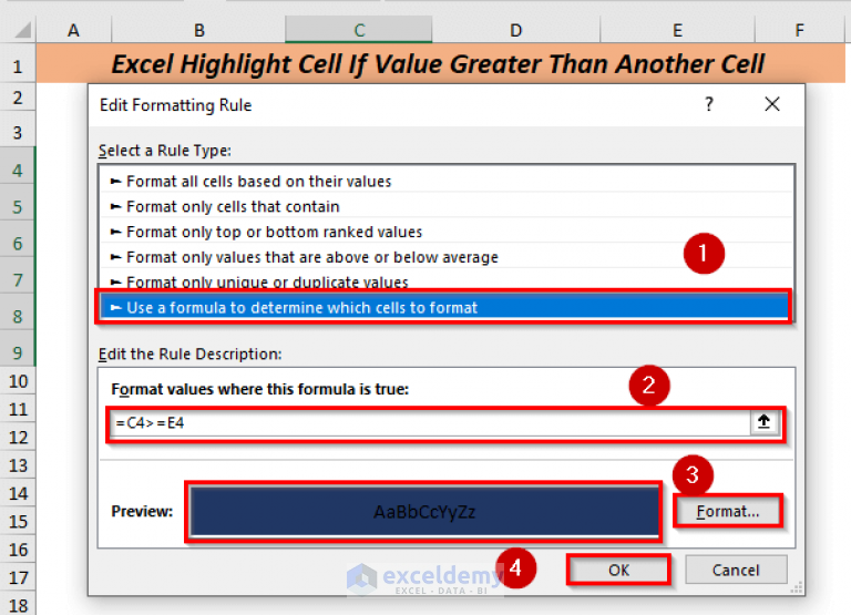 excel-highlight-cell-if-value-greater-than-another-cell-6-ways