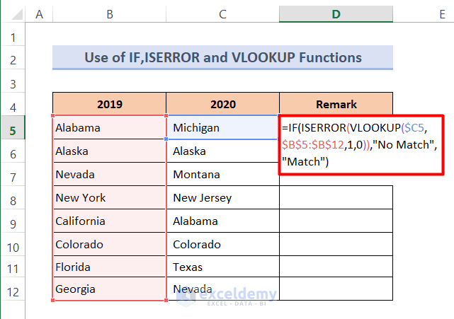 Comparing Two Columns And Returning Common Values In Excel