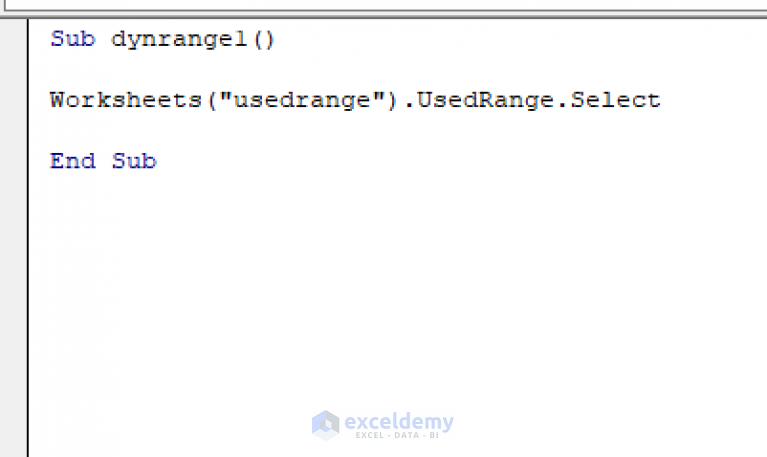 how-to-use-dynamic-range-in-excel-vba-11-suitable-ways