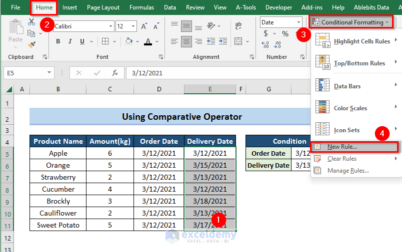 conditional-formatting-based-on-another-cell-date-in-excel