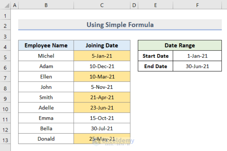 excel-conditional-formatting-based-on-date-range-5-methods