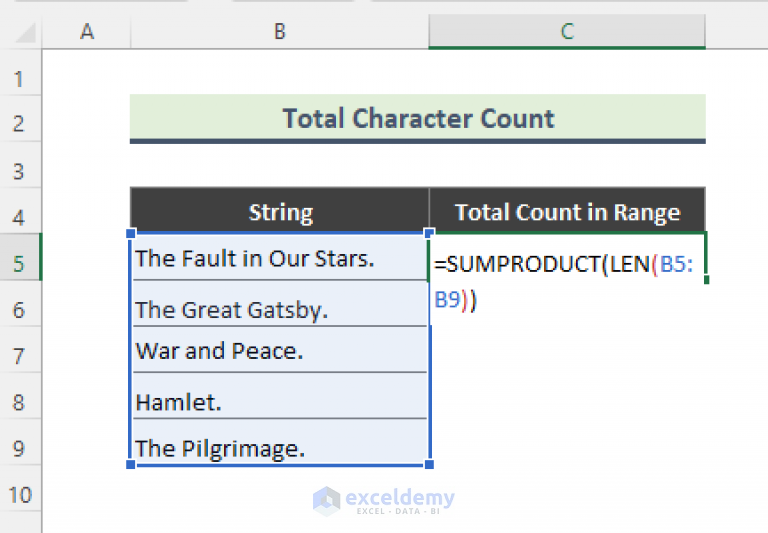 Count Number Of Occurrences Of Character In String Excel