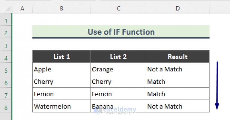 How To Find Matching Values In 2 Columns Excel