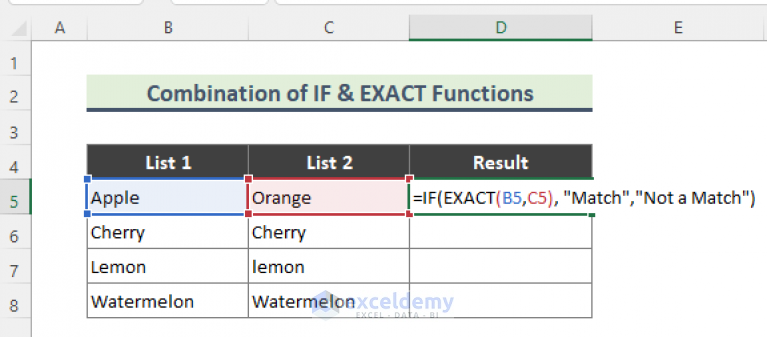 Excel Formula To Find Matching Values In Two Columns