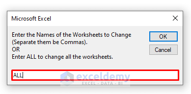 How To Rename Sheet With VBA In Excel ( 2 Suitable Ways)