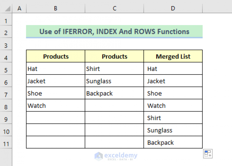 how-to-combine-columns-into-one-list-in-excel-4-easy-ways