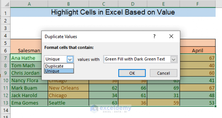 how-to-highlight-cells-in-excel-based-on-value-9-methods-exceldemy