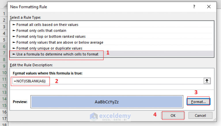 how-to-highlight-row-if-cell-is-not-blank-4-methods-exceldemy