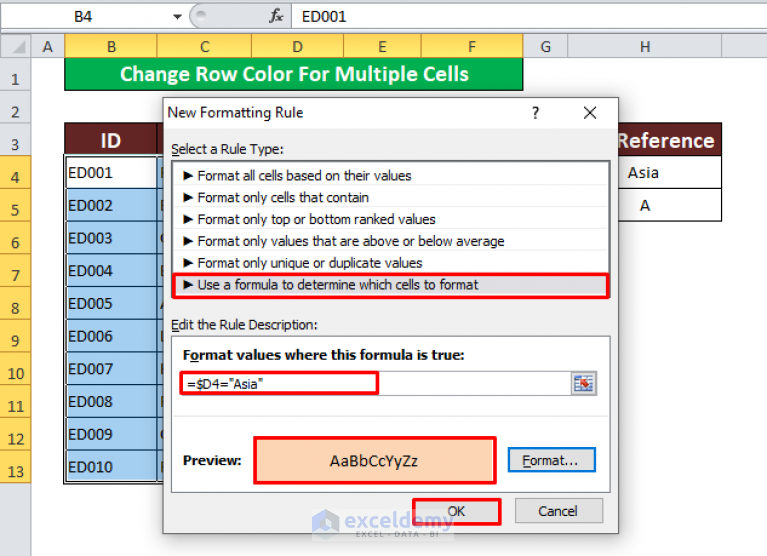 how-to-change-a-row-color-based-on-a-text-value-in-a-cell-in-excel