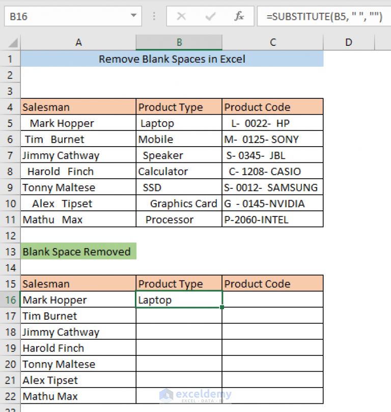 how-to-remove-blank-spaces-in-excel-7-ways-exceldemy