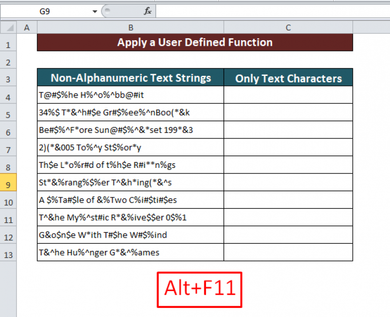 how-to-remove-non-alphanumeric-characters-in-excel-2-methods