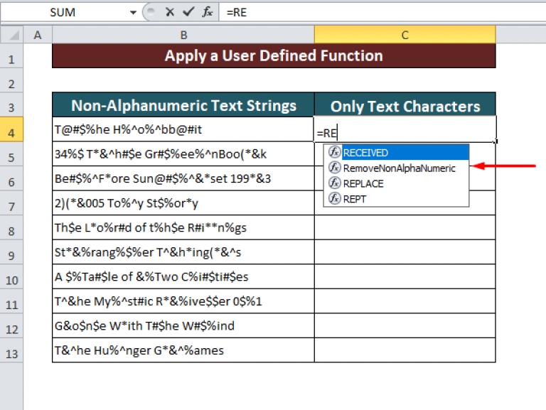 how-to-remove-non-alphanumeric-characters-in-excel-2-methods