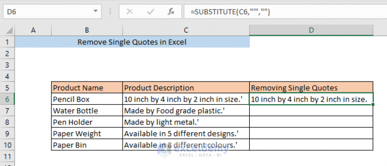 how-to-remove-single-quotes-in-excel-6-ways-exceldemy