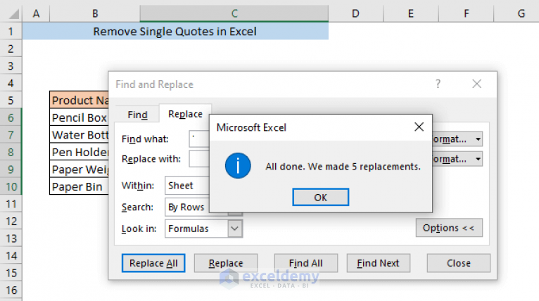 how-to-remove-single-quotes-in-excel-6-ways-exceldemy