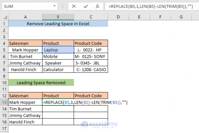 how-to-remove-leading-spaces-in-excel-4-methods-exceldemy