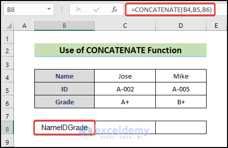 How To Combine Rows In Excel (6 Easy Methods) - ExcelDemy