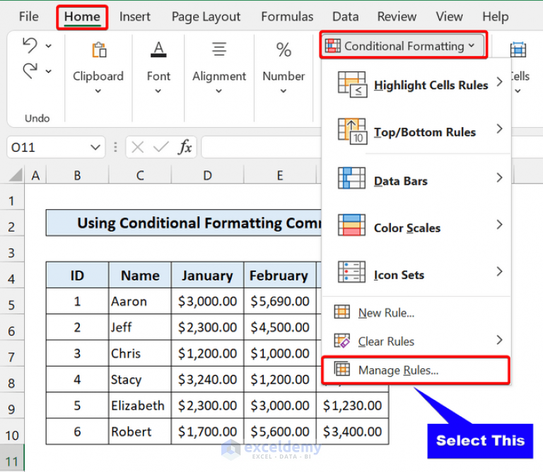 Conditional Formatting On Multiple Rows Independently In Excel 6646