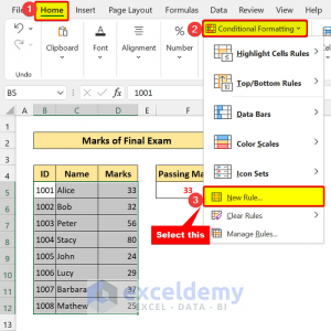 Change Font Color Based On Value Of Another Cell In Excel (2 Methods)