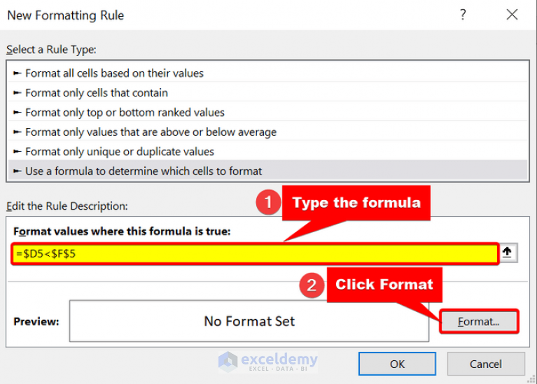 Change Font Color Based On Value Of Another Cell In Excel (2 Methods)