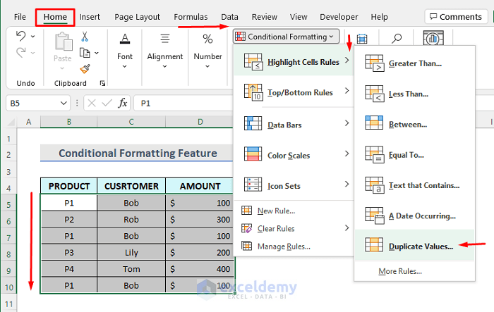 Excel Find Duplicate Values In A Column Myownholden