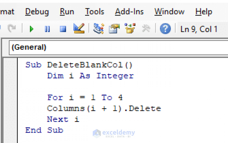 vba-macro-to-delete-columns-based-on-criteria-in-excel-8-examples