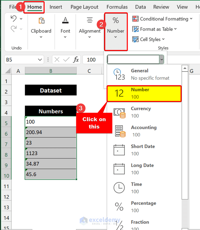  Fixed Excel Not Recognizing Numbers In Cells 3 Techniques 