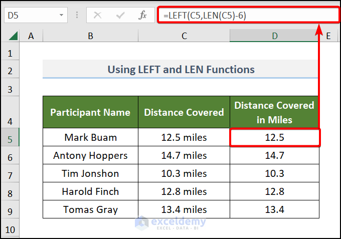 How to Trim Right Characters and Spaces in Excel (5 Ways)